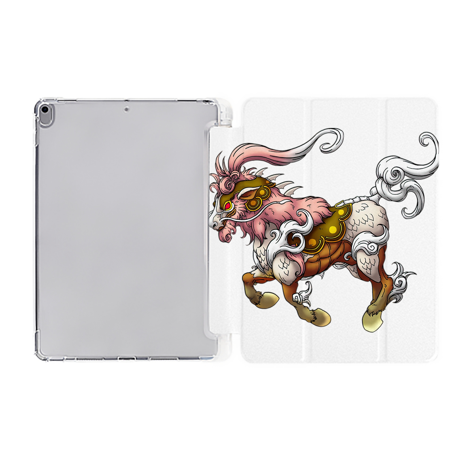 （画像用） ドラゴンクエスト Doragon Kuesuto Dragon Quest IPad ケース ペン収納付き 三つ折りスタンド PUレザー×シリコン 対応機種9.5/10.5/10.9インチ